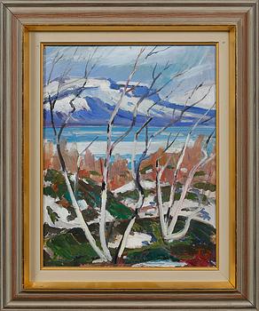 TORD LEANDER-ENGSTRÖM, olja på pannå, signerad.