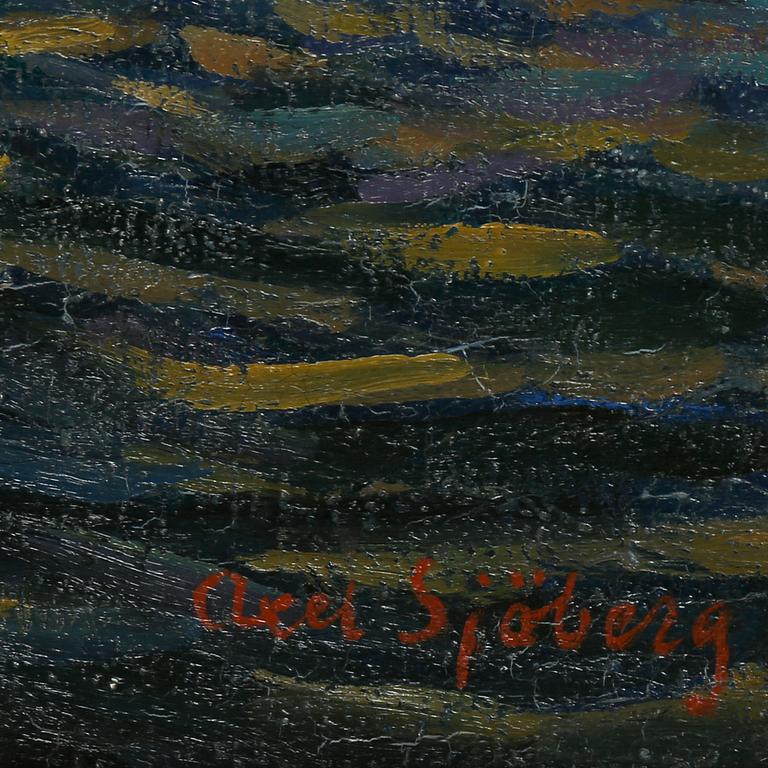 AXEL SJÖBERG, oil on canvas, signed.