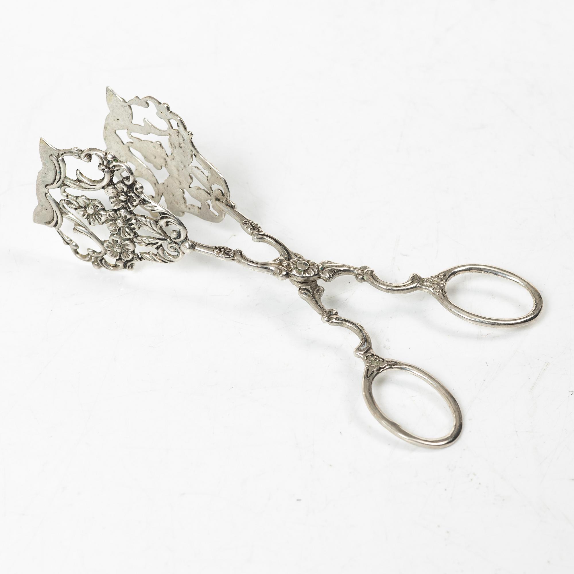 Samling silver, mestadels GEWE, 7 delar, vikt ca 550 gram.