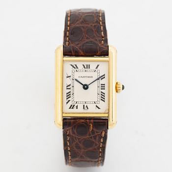 Cartier, Tank, wristwatch, 20,5 x 20 (28) mm.