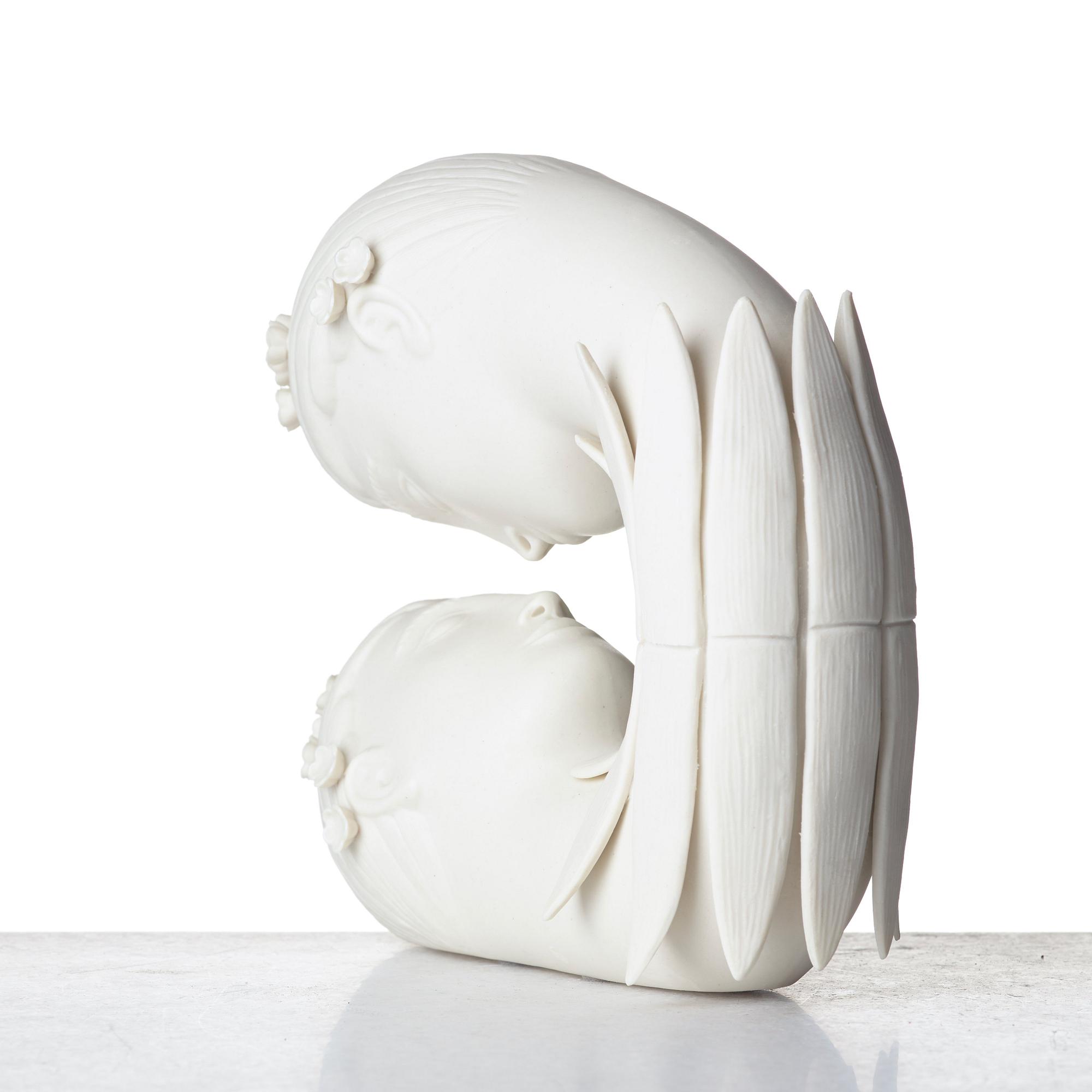 Stig Lindberg, a "parian" porcelain sculpture, "Narcissus" from the "Figurin" series, Gustavsberg, Sweden 1970's.