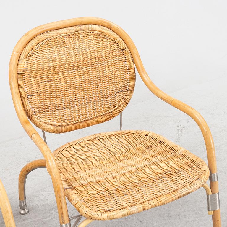 Mats Theselius, karmstolar, ett par, "Nätön", IKEA, 2000-tal.