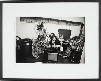 Ken Regan, "Keith Richards dressing room, Boston",  1975.