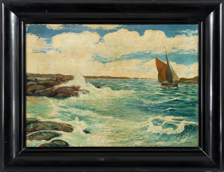 ALFRED COLLIN, oil on canvas, signed and dated -15.