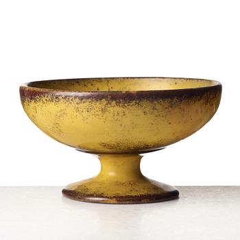 Hans Hedberg, a faience footed bowl, Biot, France.