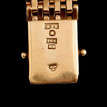 ARMBAND, 18 k guld, svenska stämplar Stockholm 1960. Vikt ca 27 g.