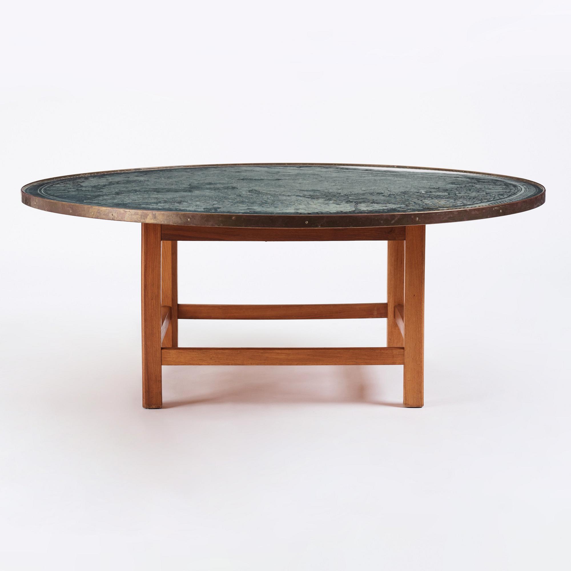 Josef Frank, bord, Firma Svenskt Tenn, 1960-70-tal, modell U601 (skivan) & U491.