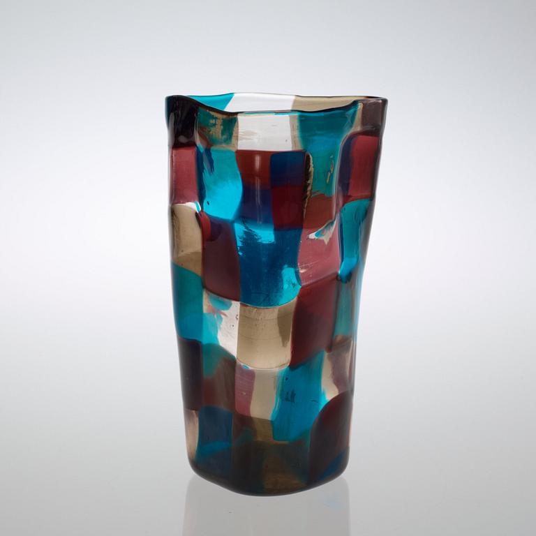 A Fulvio Bianconi 'Pezzato' vase, Venini, Murano, Italy 1950's.