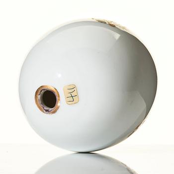 A Russian porcelain Ester egg, Imperial porcelain manufactory, 19th Century.