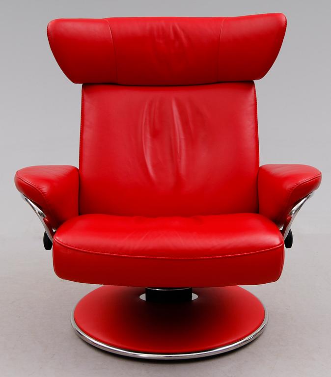 FÅTÖLJ OCH FOTPALL, Stressless Jazz, Ekornes, 1900-/2000-tal.