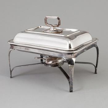 A silver plated vegetable tureen, marked Berndorf, Austria.