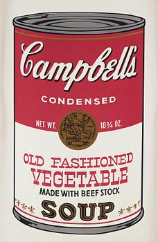 208. Andy Warhol, "Campbell's Soup II Old Fashioned Vegetable".