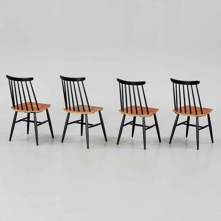 STOLAR, 4 st, "Fanett", Ilmari Tapiovaara, Edsbyverken, formgiven 1955.