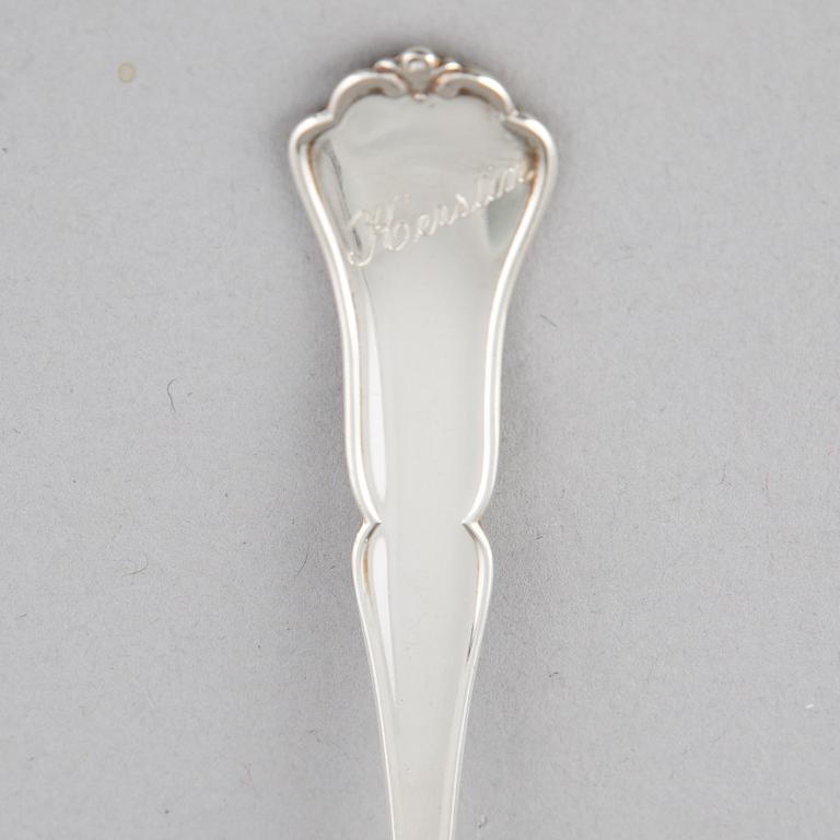 A Finnish silver cutlery, second half of the 20th century (63 pieces).