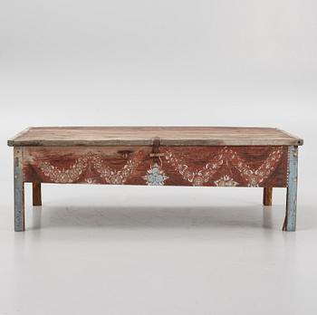 A Swedish provincial chest table, 19th century.