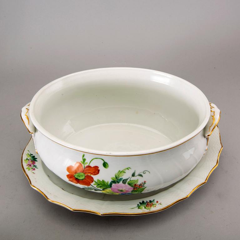 TERRIN samt FAT, "Sachsisk blomst", Royal Copenhagen.