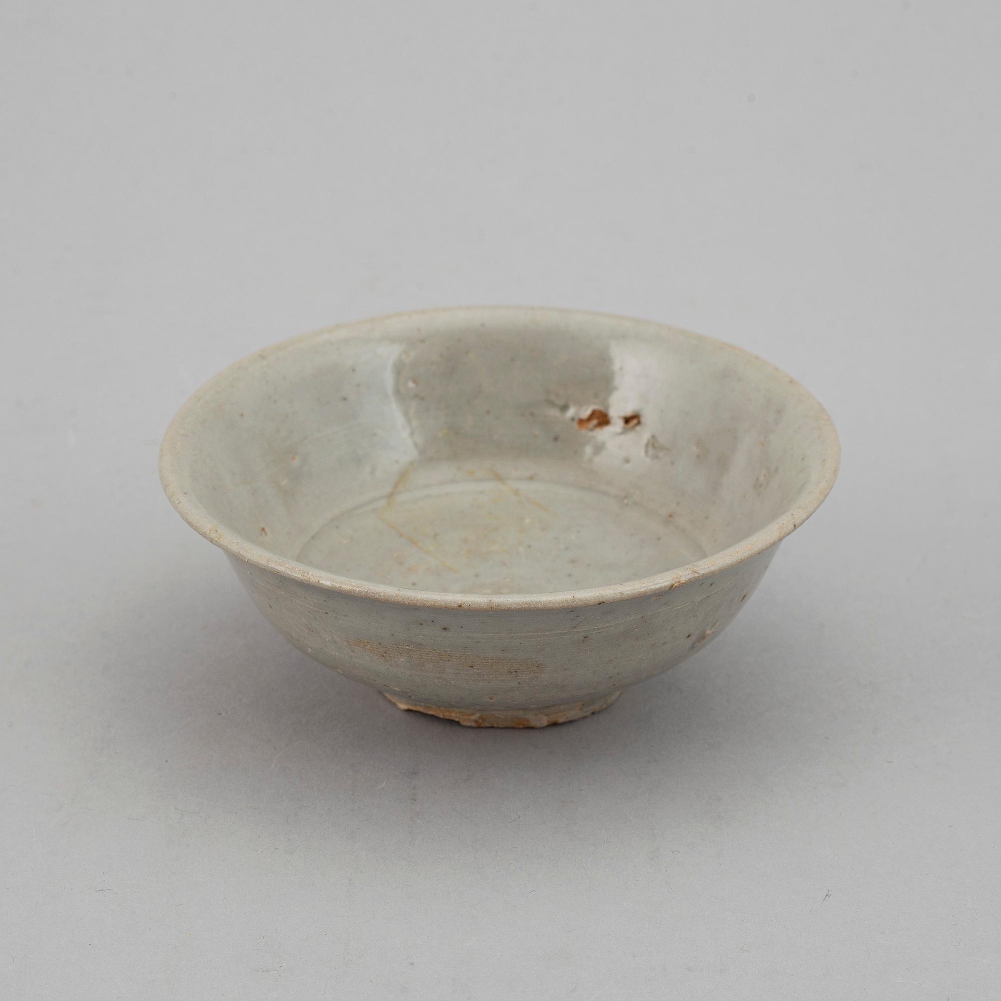 A group of three bowls, South East Asian, 17th Century or older.