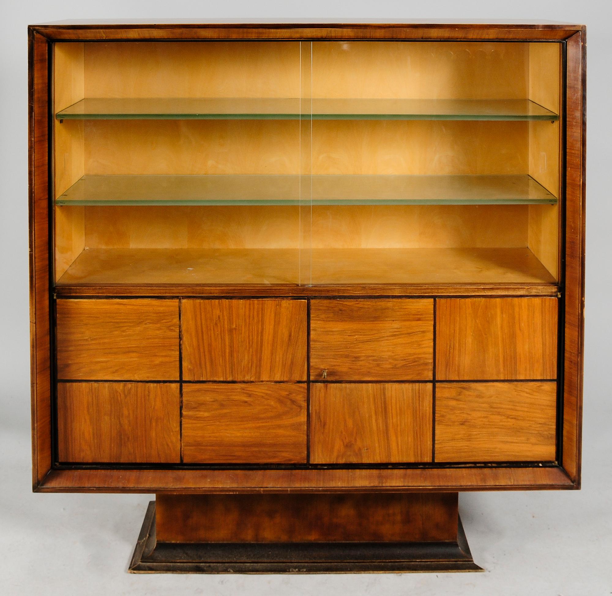 VITRINSKÅP, art déco, 1930-/1940-tal.