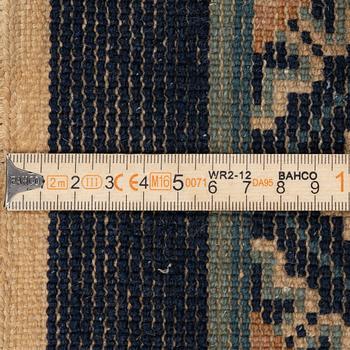 Rug, old, China, "antique finish", approx. 204 x 125 cm.