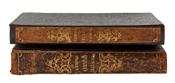 1553. BOOKS, four volumes in two. L'empire Chinois. Illustré d'après des dessins pris sur les lieux. T. Allom and C. Pellé.