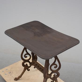 A late 19th century garden table.