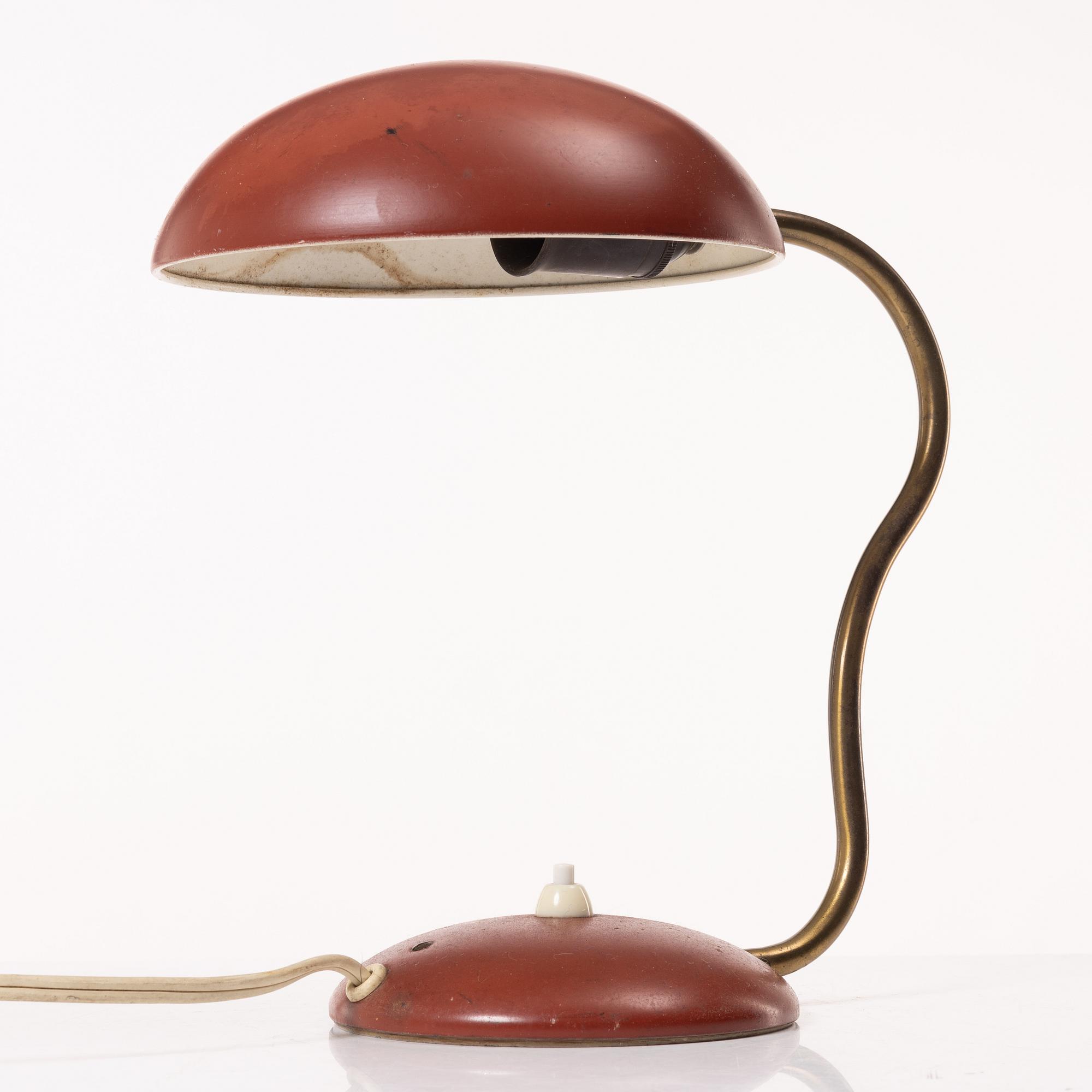 A model E 1325 table lamp, ASEA, mid 20th century.