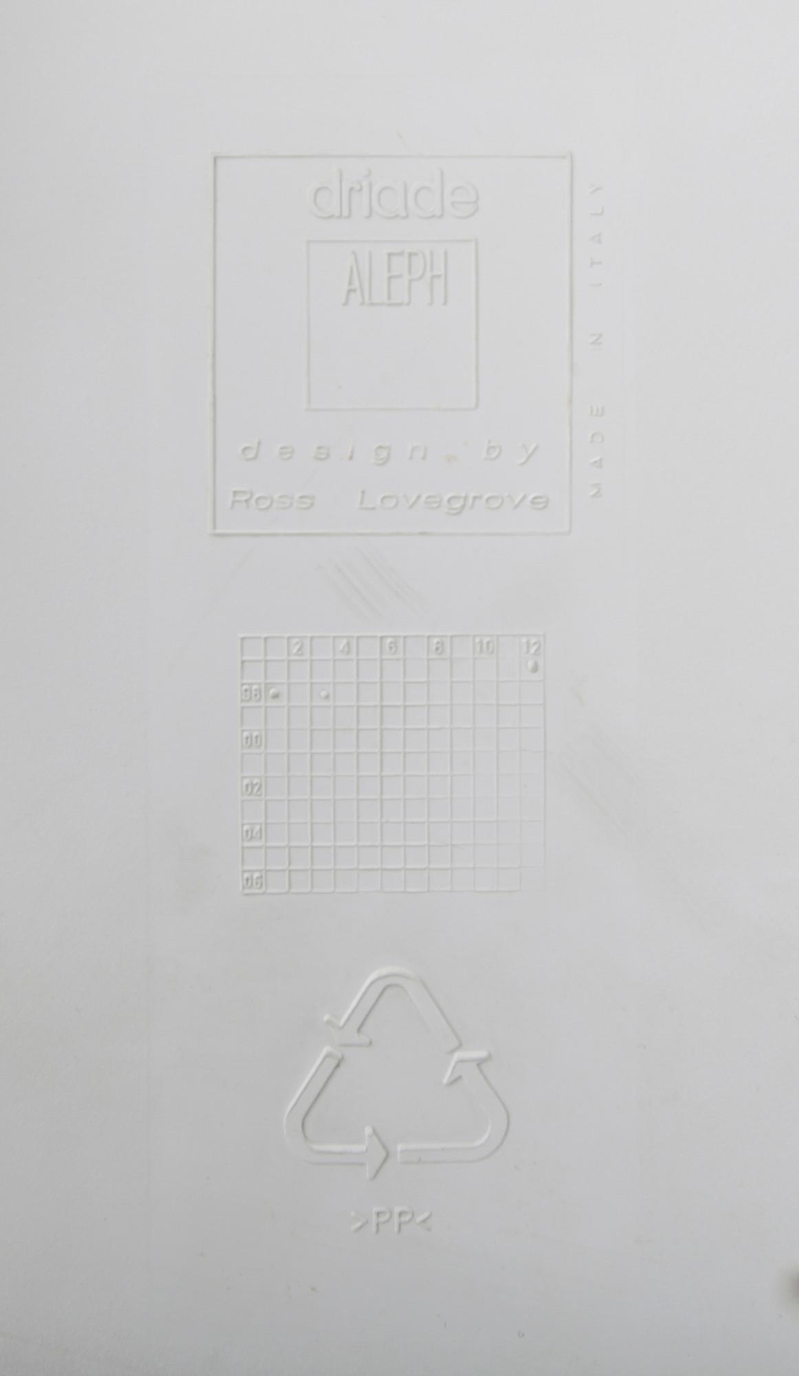 KARMSTOLAR, 6 st, "Bluebelle, Spin", Ross Lovegrove, Driade Aleph, 1900-talets slut.