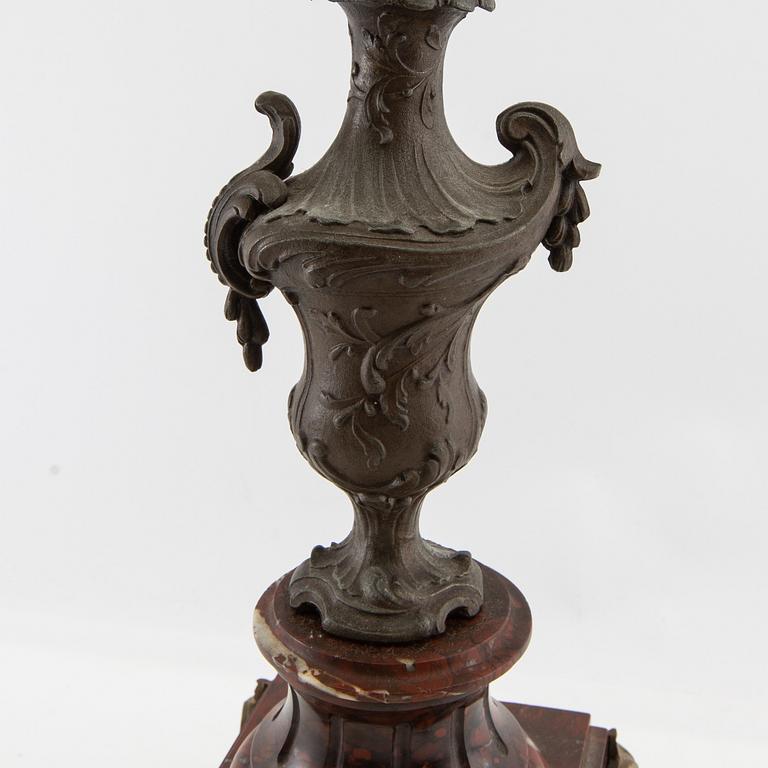 Candelabrum Louis XV style, circa 1900.