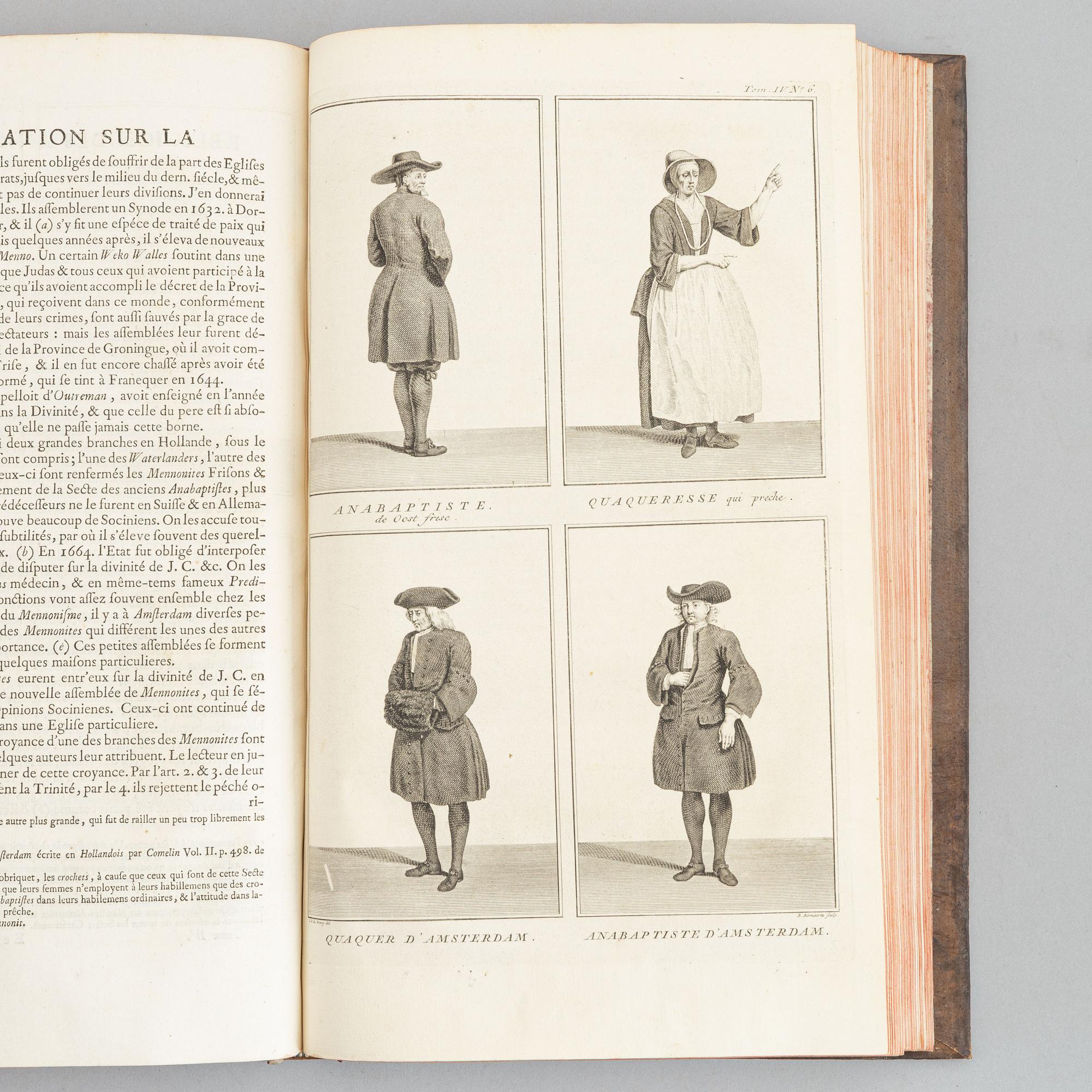 With 248 engraved plates relating to religious costumes and ceremonies, including distant lands such as China, 9 vols.