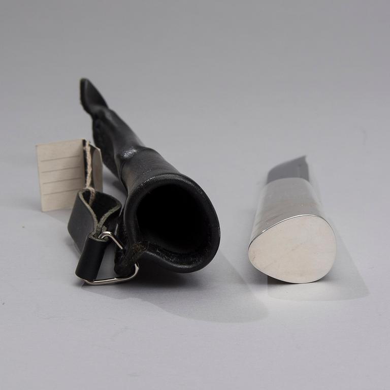 PEKKA PIEKÄINEN, PUUKKO-KNIV, Marttiini, skaft i silver, stämplad 1999.