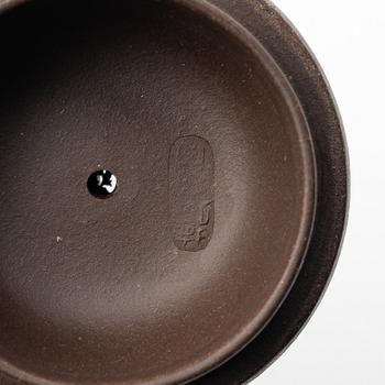 Tekannor, fyra stycken, yixing, Kina, 1980-/90-tal.