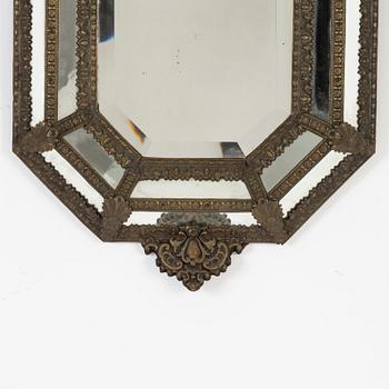 A Baroque style mirror, early 20th century.