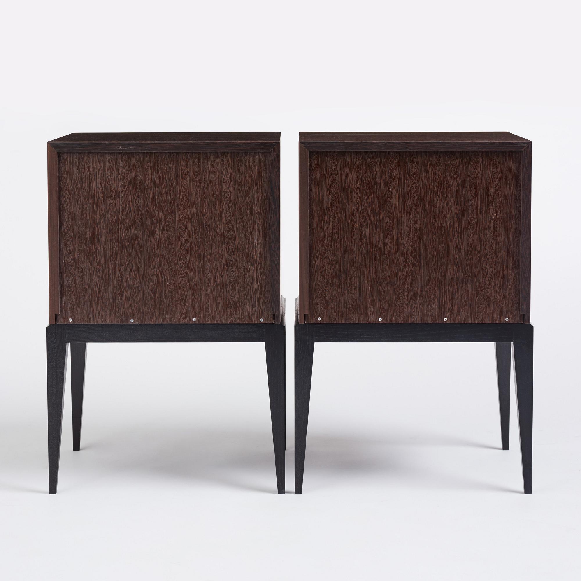 Attila Suta, a pair of bedside tables, executed in his own workshop, Stockholm, 2022.