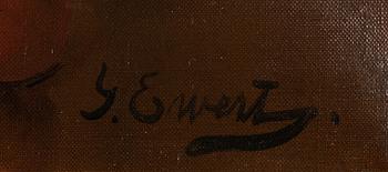 Oidentifierad konstnär, omkring år 1900, olja på duk, signerad.