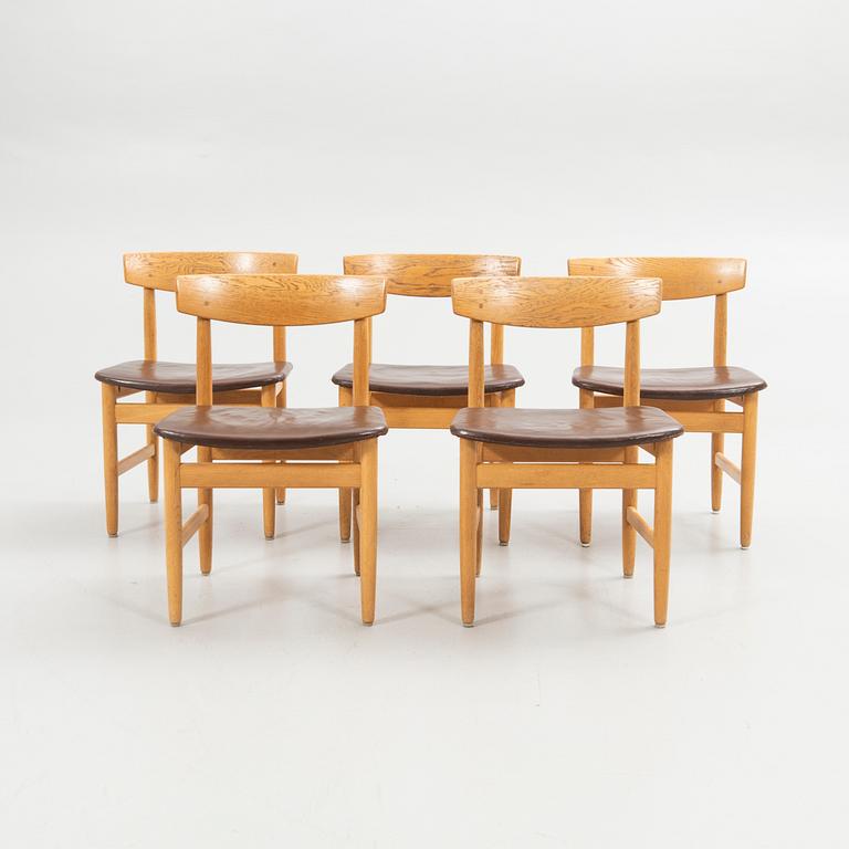 Børge Mogensen, Chairs, 5 pcs, "Öresund", Karl Andersson & Söner, second half of the 20th century.