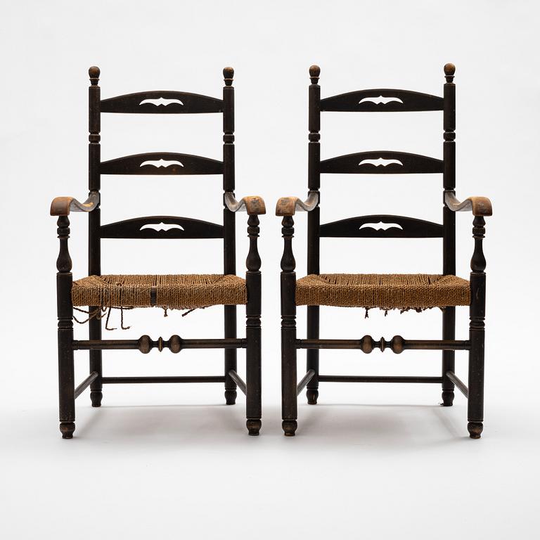 Axel Einar Hjorth, a pair of armchairs, "Blidö", Nordiska kompaniet, 1929.