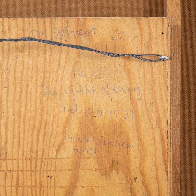 Per Olof Ultvedt, Rörelseobjekt, olja, trä, motor, Signerad P. O. Ultvedt och daterad 1960 a tergo.