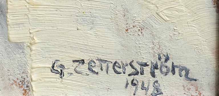 GUNNAR ZETTERSTRÖM, olja på pannå, sign o dat 48.