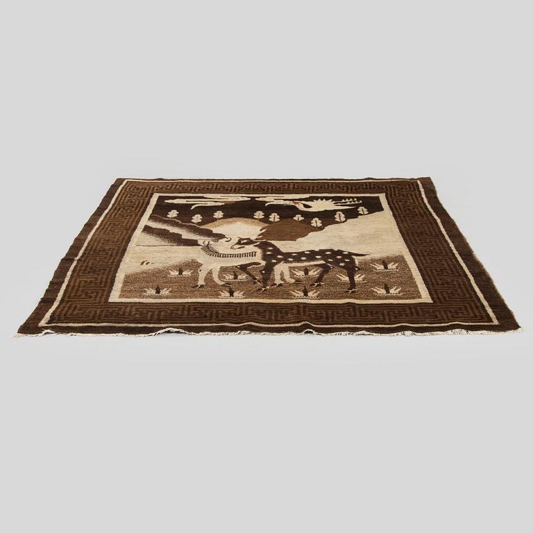 Antique Baotou rug, China, circa 1900.