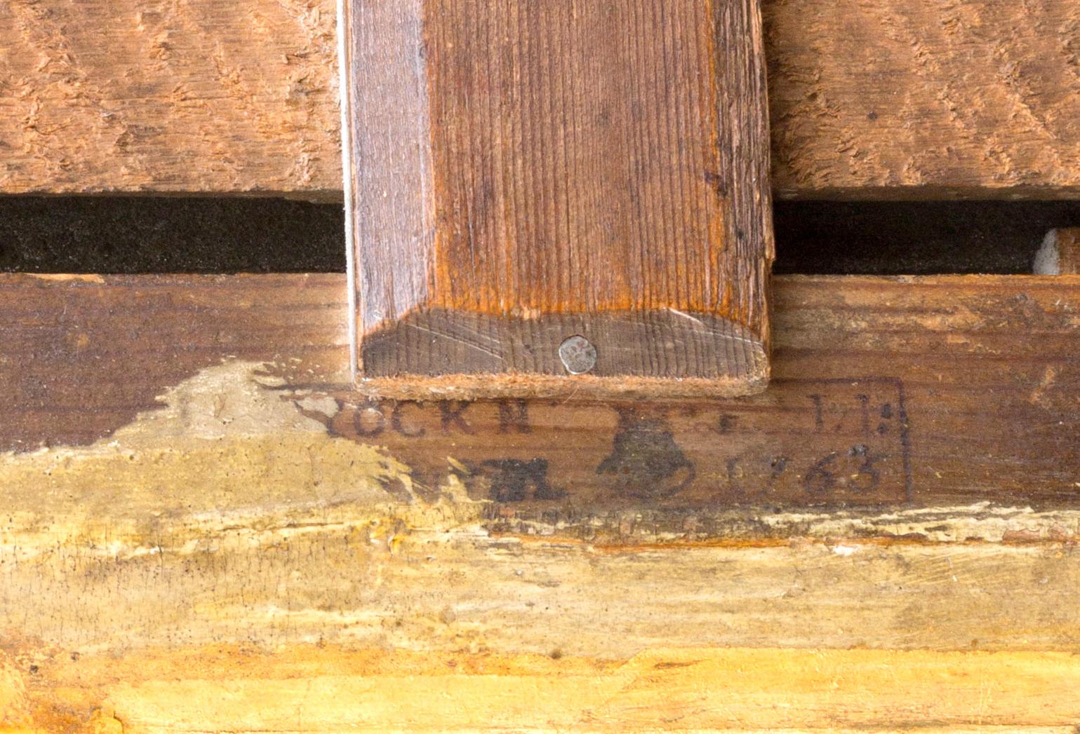 SPEGEL. Stockholmsarbete, daterad 1763 . Rokoko.