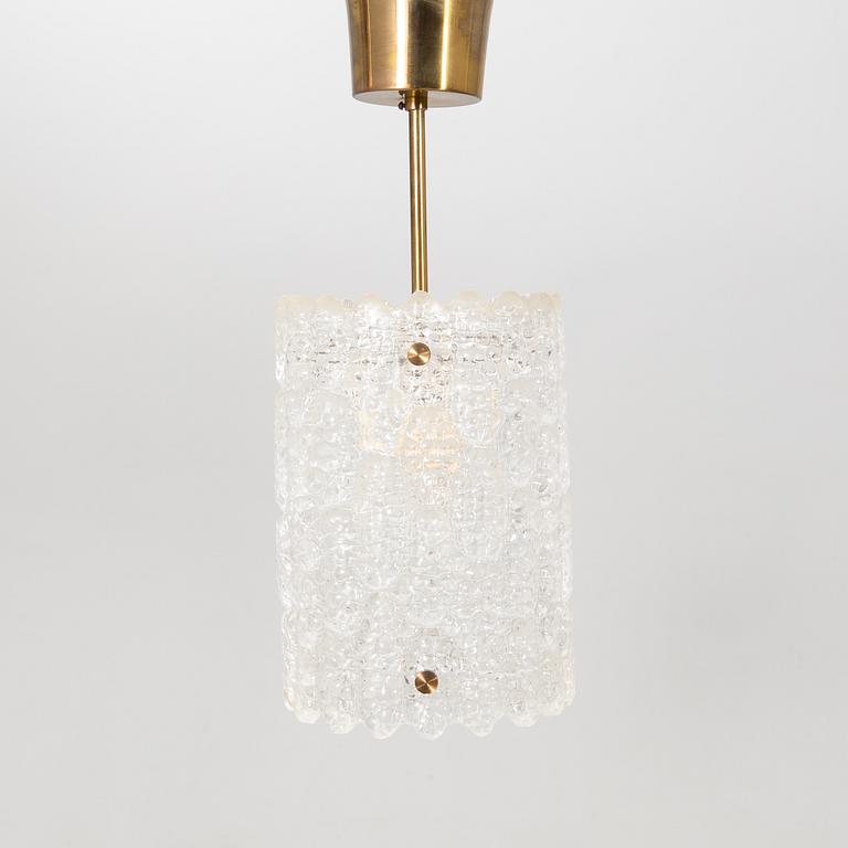 Carl Fagerlund, ceiling lamps a pair Orrefors later part of the 20th century.