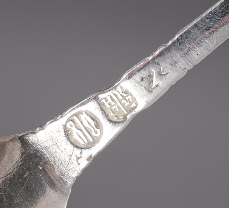 SKED, silver, Hans Kock, Borås, 1782.Vikt 38 gram.