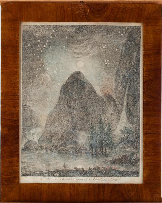 ELIAS MARTIN, 10 st, gravyrer "Fader vår"-serien, tidigt 1800-tal.