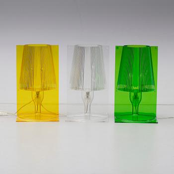 BORDSLAMPOR, 3 st, "Take", Ferrucio Laviani, Kartell, 2000-tal.