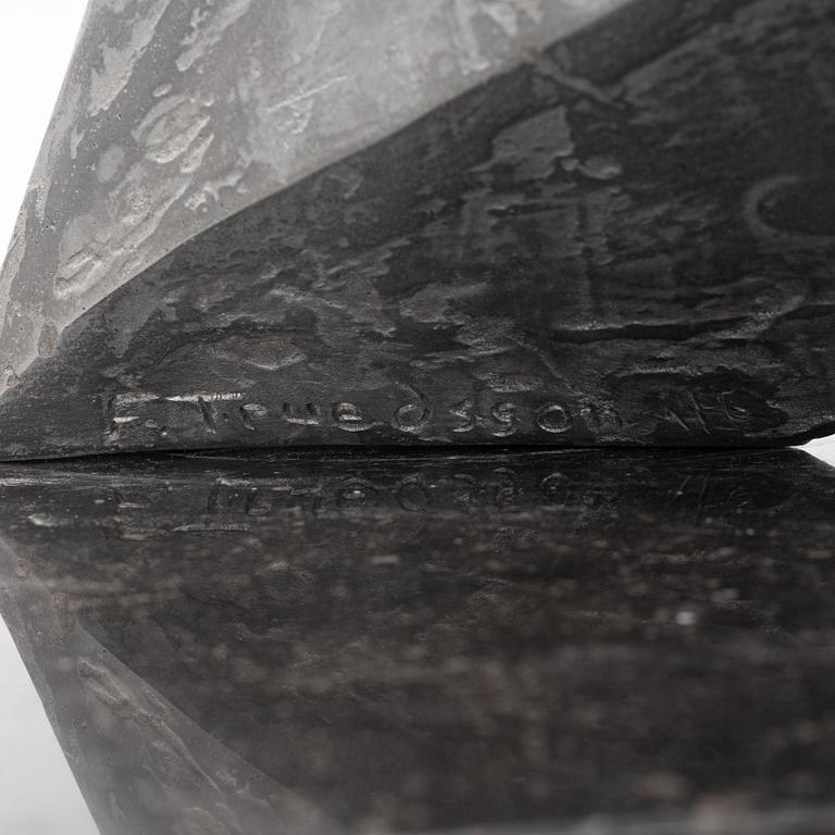 Folke Truedsson, skulptur, aluminium, signerad och numrerad 1/6.