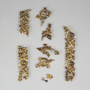 FATTNING till BIBEL, förgyllt silver, Dmitrij Andrejew, S:t Petersburg 1835-1860.