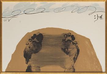 ANTONI TÀPIES , 3 st,  färglitografier ur Derriere le miroir 200 de luxe edition. Arte Adrien Maeght, Paris 1972.