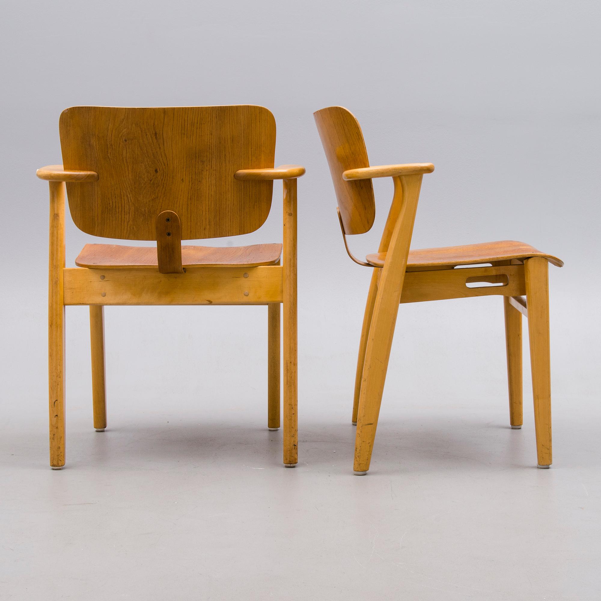 STOLAR, 4 st, "Domus", Ilmari Tapoivaara, Keravan Puuteollisuus, 1950-luku.