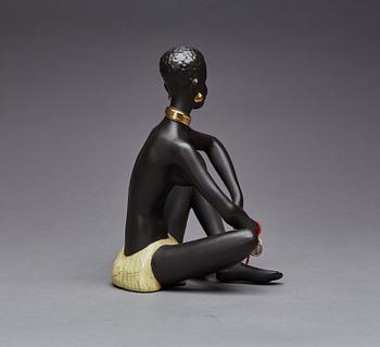 FIGURIN, etikettmärkt Goldscheider.