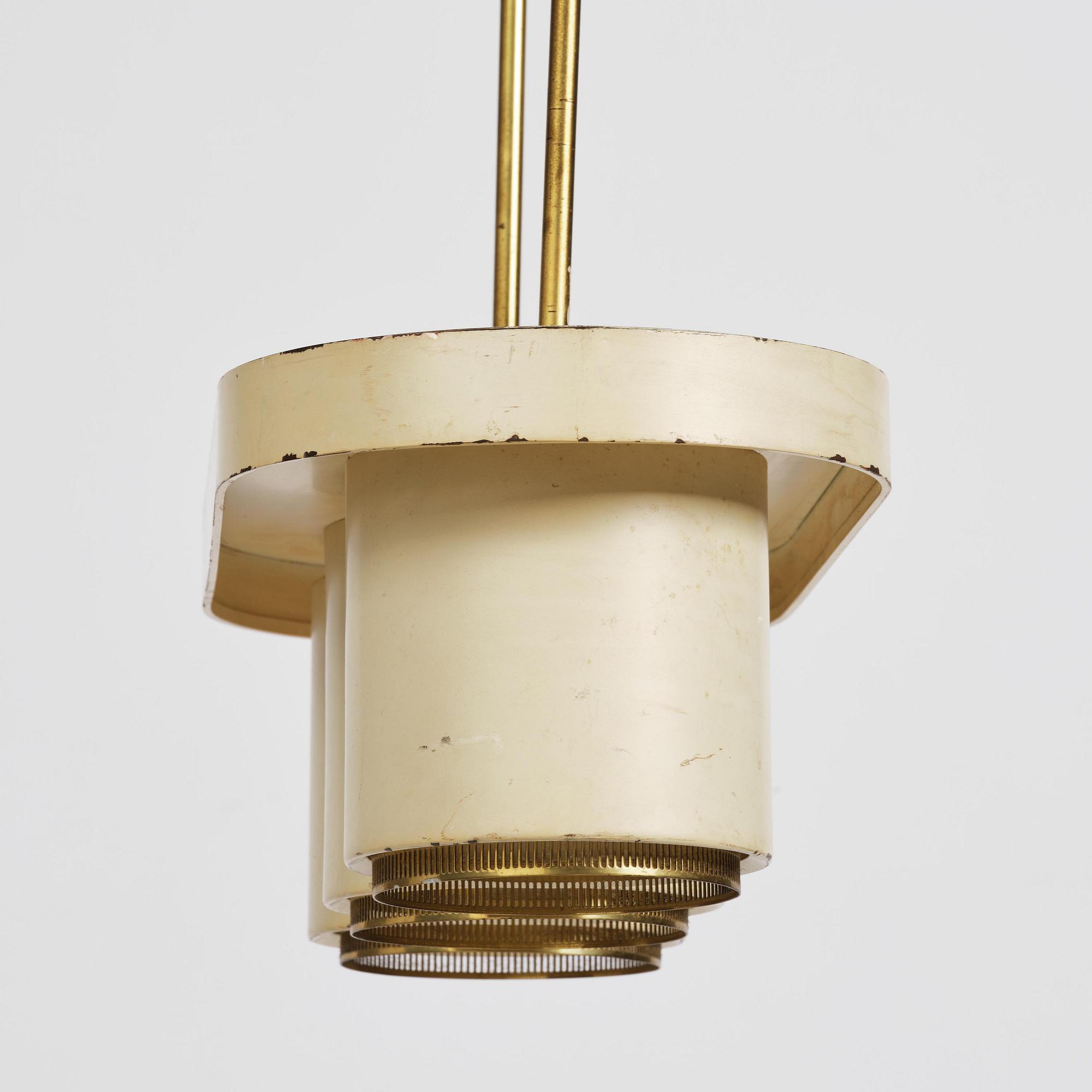 Alvar Aalto, a ceiling lamp model A 203,  Valaisinpaja Finland, 1970s.
